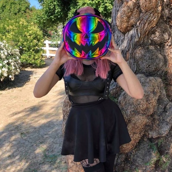 Love Pain and Stitches Rainbow bag Pumpkin Kult - Picture 3 of 3